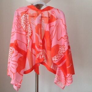 ❤️ Anthropologie - 'Pink Combo' Wide Batwing Top